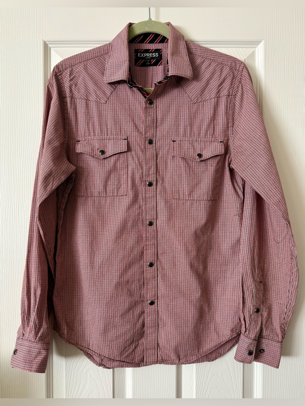 EXPRESS Men's Western Pattern Print Shirt - Size Small